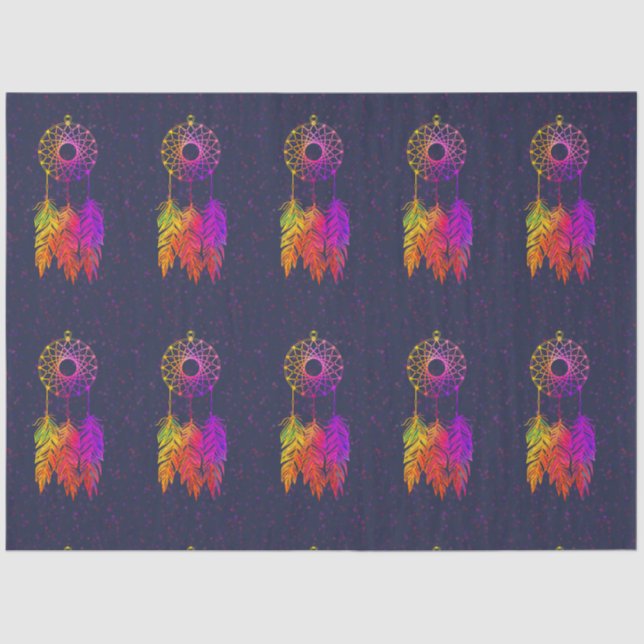 Papier Mousseline attrapeur de rêves - (Recto)