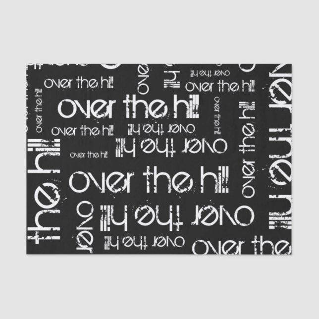 Papier Mousseline Au-dessus de la colline (Recto)