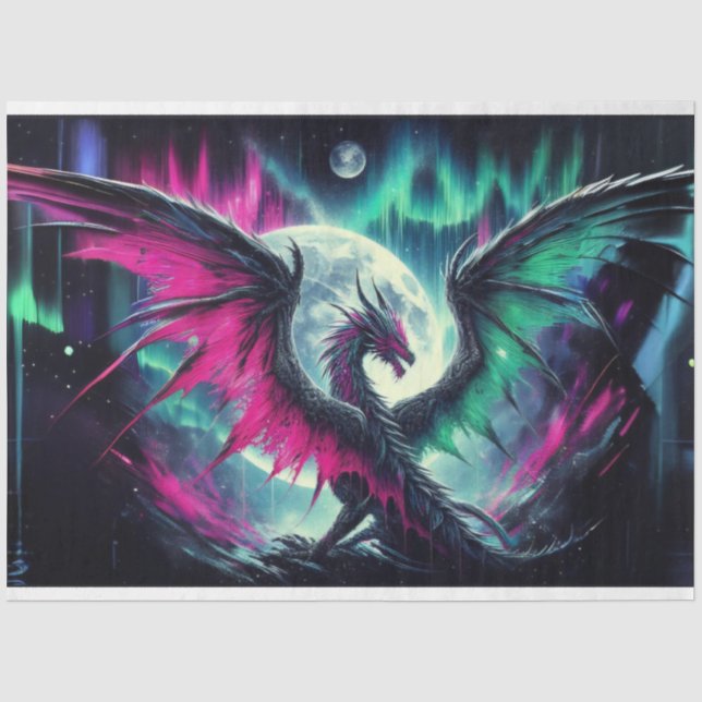 Papier Mousseline Aurora Dragon (Recto)