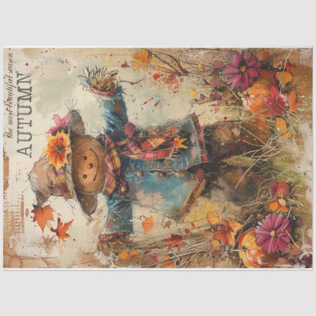 Papier Mousseline Automne (Recto)