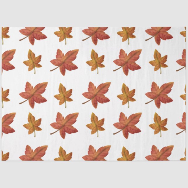 Papier Mousseline Automne Citrouille et Feuille Series Design 23 (Recto)