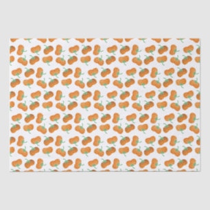 Papier Mousseline Automne Citrouille Motif Automne Harvest Orange