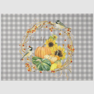 Papier Mousseline Automne Citrouille Tournesol Gratuit Chickadee