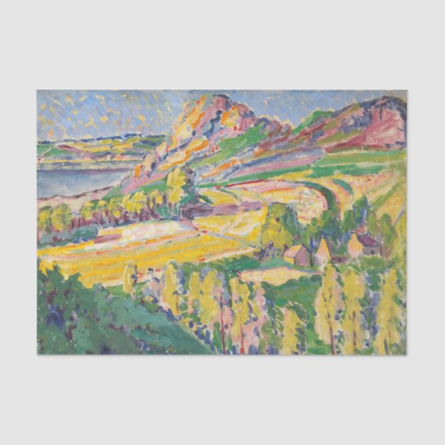 Papier Mousseline Automne en France par Emily Carr (Recto)