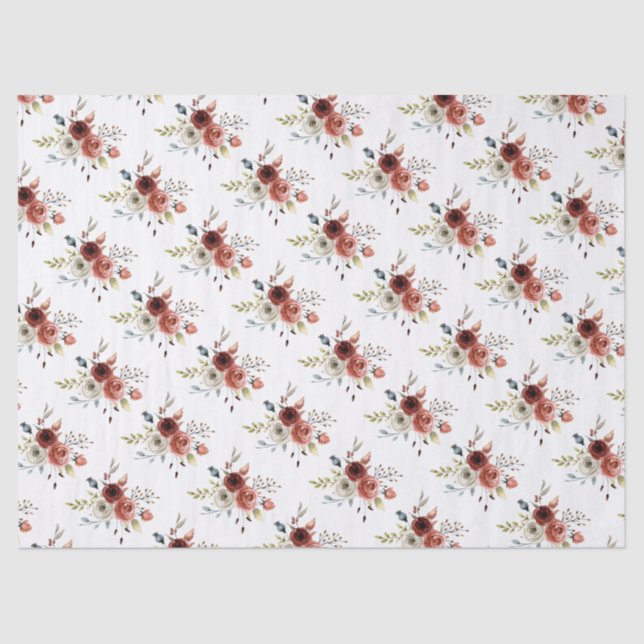 Papier Mousseline Automne Mélange d'automne Mariage floral papier (Recto)