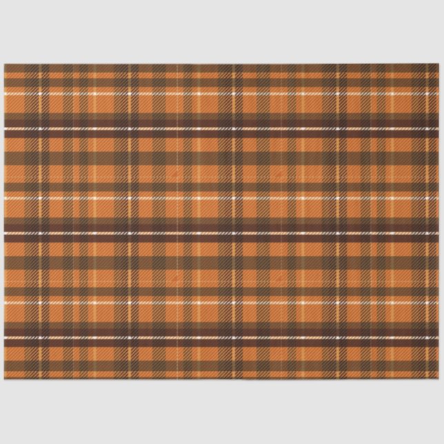 Papier Mousseline Automne Plaid Series Design 16 (Recto)