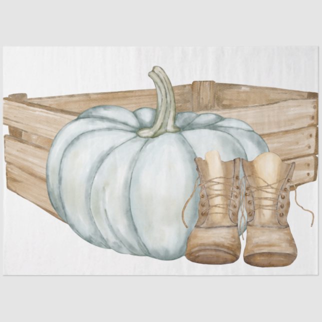 Papier Mousseline Automne Thanksgiving Series Design 6 (Recto)