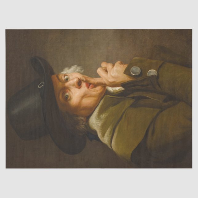 Papier Mousseline Autoportrait, le silence de Joseph Ducreux (Recto)