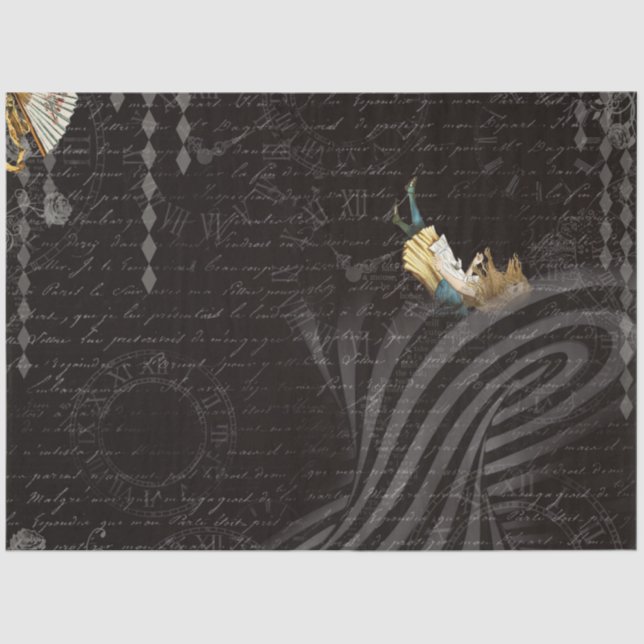 Papier Mousseline Autre Alice au pays des merveilles Conception de s (Recto)