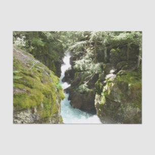 Papier Mousseline Avalanche Gorge II dans le parc national de Glacie
