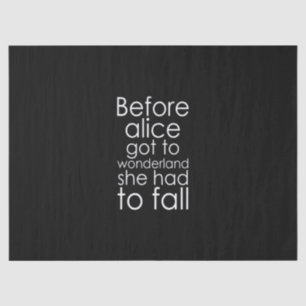 Papier Mousseline avant qu'alice n'arrive au pays des merveilles, el