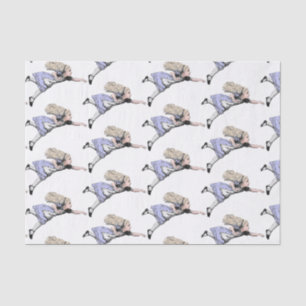 Papier Mousseline Aventure de Alice au pays des merveilles volante T