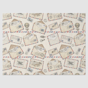 Papier Mousseline Aventure de courrier aérien vintage (3)
