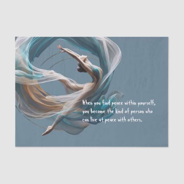 Papier Mousseline Avion Air Yoga Instructeur Pilates Fitness (Recto)