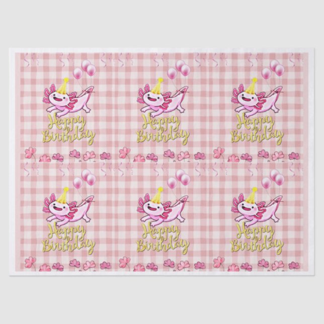 Papier Mousseline Axolotl (Recto)