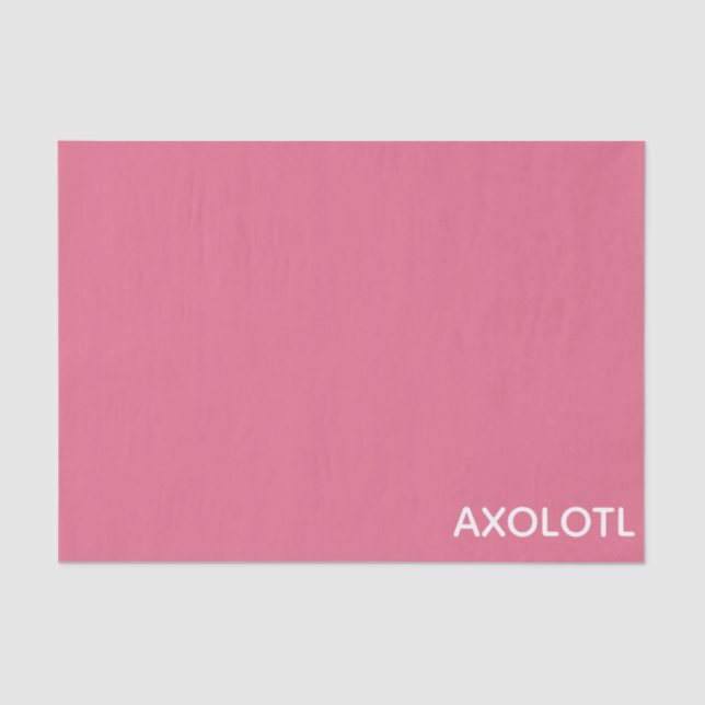 Papier Mousseline Axolotl pink color name (Recto)