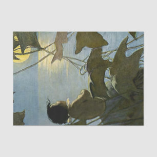 Papier Mousseline « Baby and the Moon » de Jessie Willcox Smith