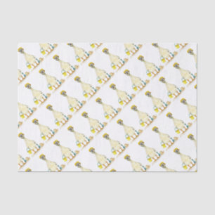 Papier Mousseline Baby Gosling on the Beach