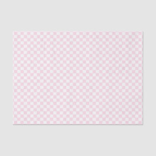 Papier Mousseline Baby Pink Modern Check Carrés Motif Enveloppe cade