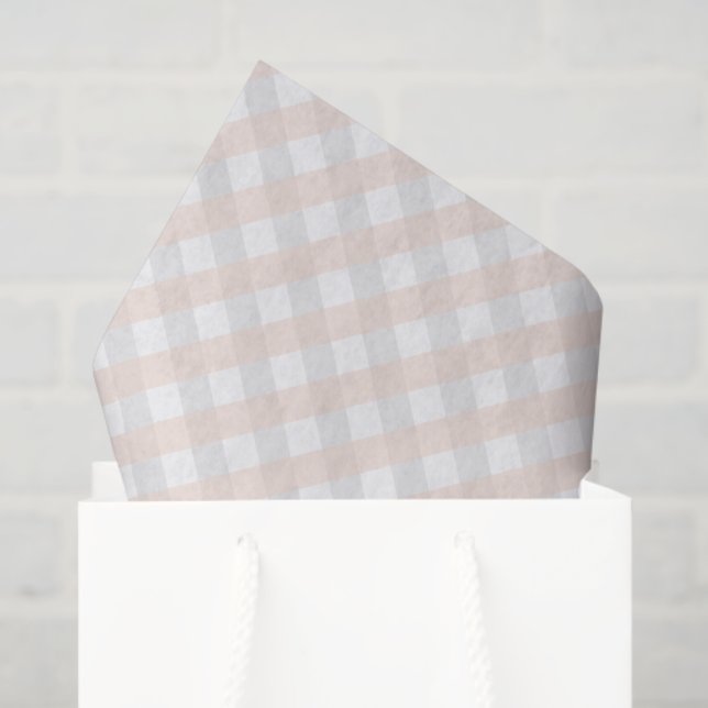Papier Mousseline Baby shower Citrouille Pastel Orange et Grey (Sac cadeau)