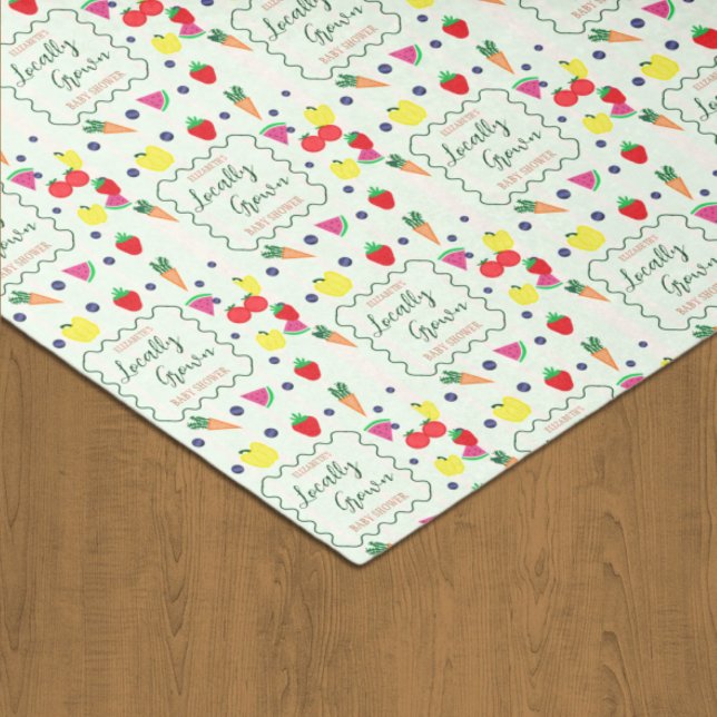 Papier Mousseline Baby shower de marché des fermiers cultivés locale (Créateur téléchargé)