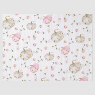 Papier Mousseline Baby shower de petite fille Citrouille