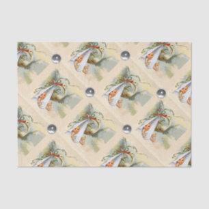 PAPIER MOUSSELINE BABY SHOWER NEUTRE STORK GEMSTONES BLANCS