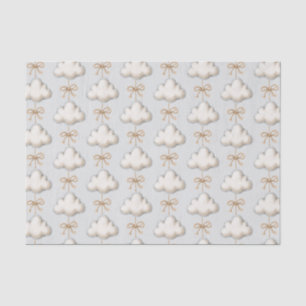 Papier Mousseline Baby Shower Pale Blue Cloud Nine