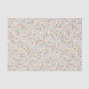 Papier Mousseline Baby shower Pastel Polka Dot