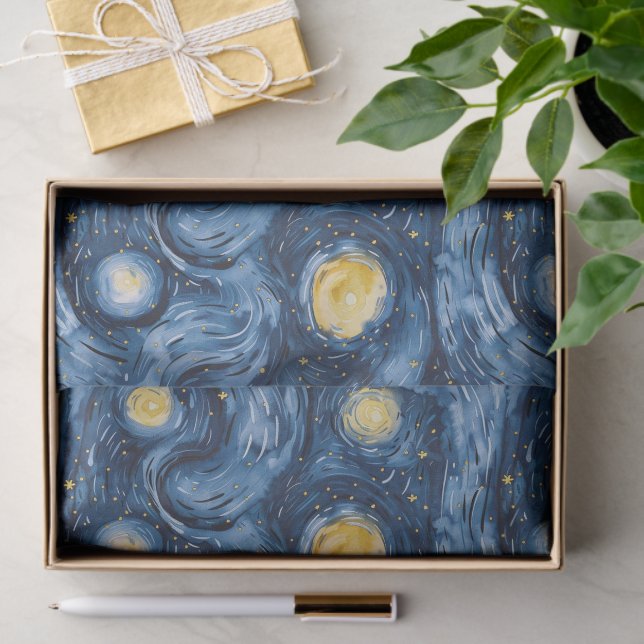 Papier Mousseline Baby shower Starry Night Skies (Cadeau)