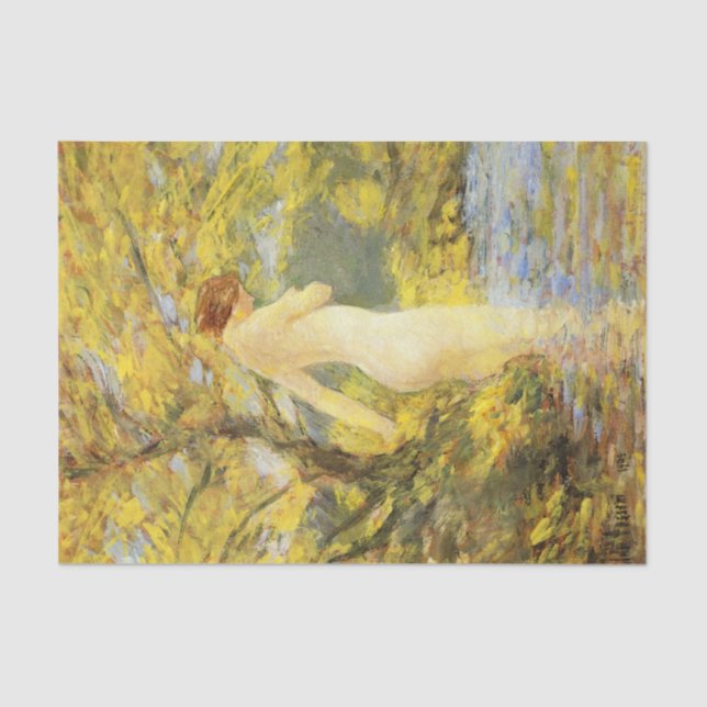 Papier Mousseline Baignade nymphe (belle déité féminine) (Recto)