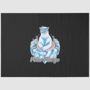 Papier Mousseline Bain Polaire Plongée Ice Jump Funny Ours Polaire B