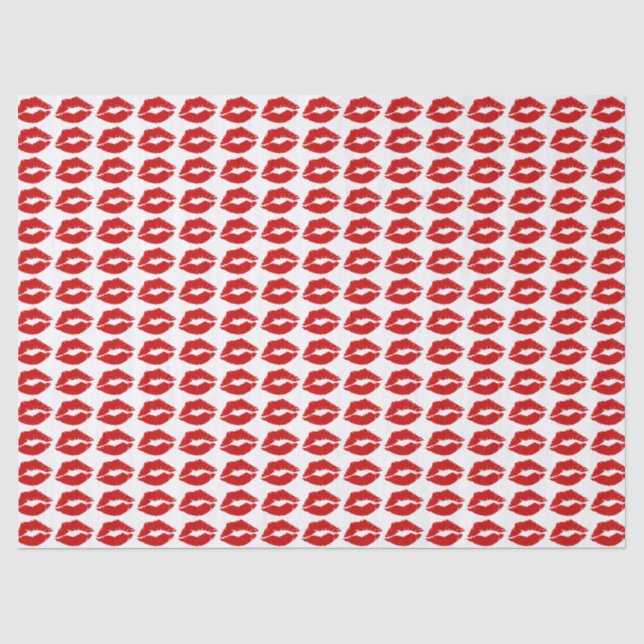 Papier Mousseline "Baiser des lèvres rouges" (Recto)
