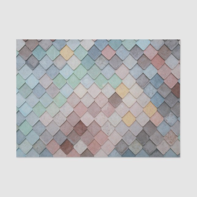 Papier Mousseline Balances arc-en-ciel (Recto)