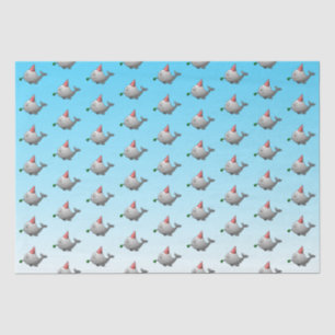 Papier Mousseline Baleine de fête mignonne