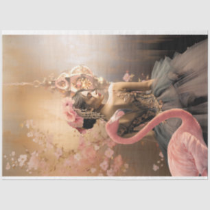 Papier Mousseline Ballerina & Flamant rose Fairy tale Imaginaire, dé