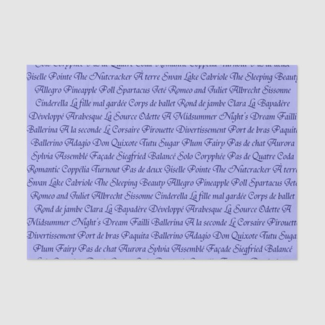 Papier Mousseline Ballet (Recto)