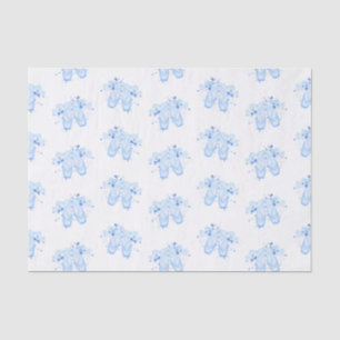 Papier Mousseline Ballet bleu Anniversaire Pointe Chaussures