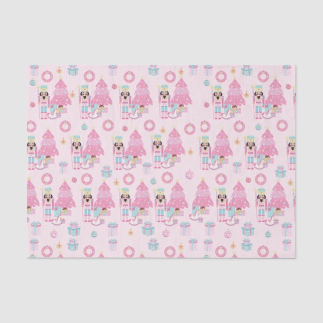 Papier Mousseline Ballet Casse-noix rose mignon (Recto)