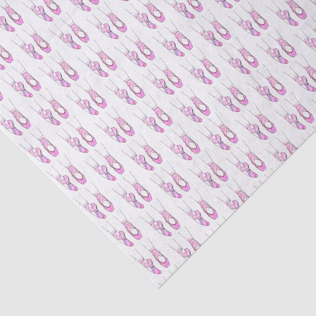 Papier Mousseline Ballet de Ballerina rose chaud (Détail)