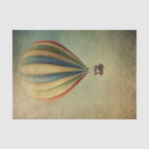 Papier Mousseline Ballon vintage à air chaud