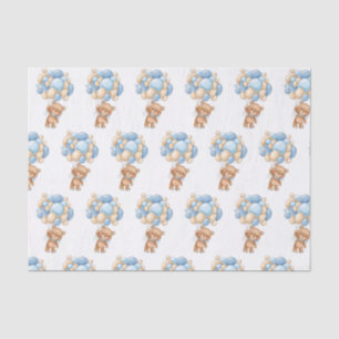 Papier Mousseline Ballons Baby shower Ours Teddy Papier Tissu
