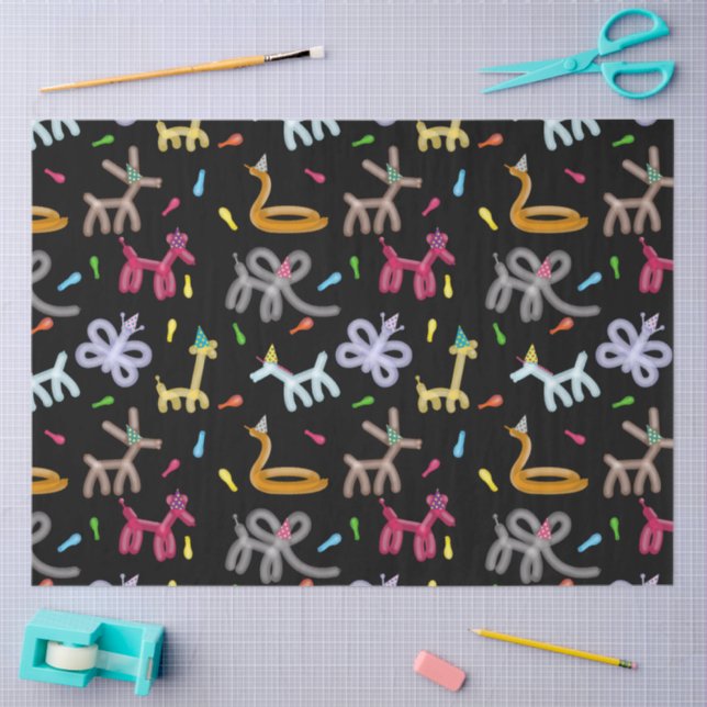 Papier Mousseline Balloon Animals Kids Party Theme (Artisanat)