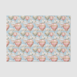 Papier Mousseline Ballotte à air chaud Romantique Motif découpage