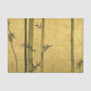Papier Mousseline Bambou, Ogata Kōrin, Sumi-e