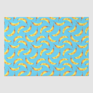Papier Mousseline Bananes Motif aquarelle