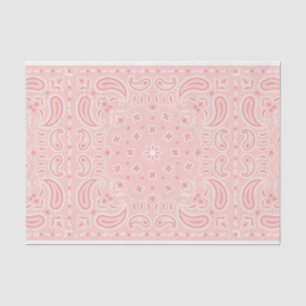 Papier Mousseline Bandana rose pâle