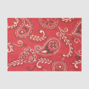 Papier Mousseline Bandana rouge