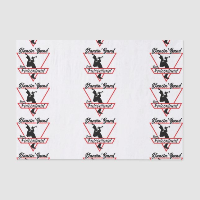 Papier Mousseline Bande De Dancin De Falconland Tissu Papier (Recto)