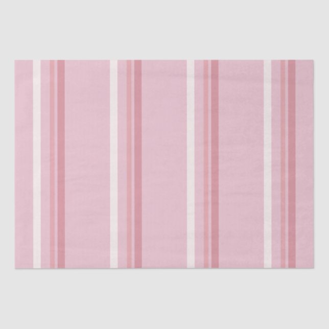 Papier Mousseline Bande rose classique (Recto)